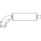 Muffler Fits Kubota Replaces 1537112110