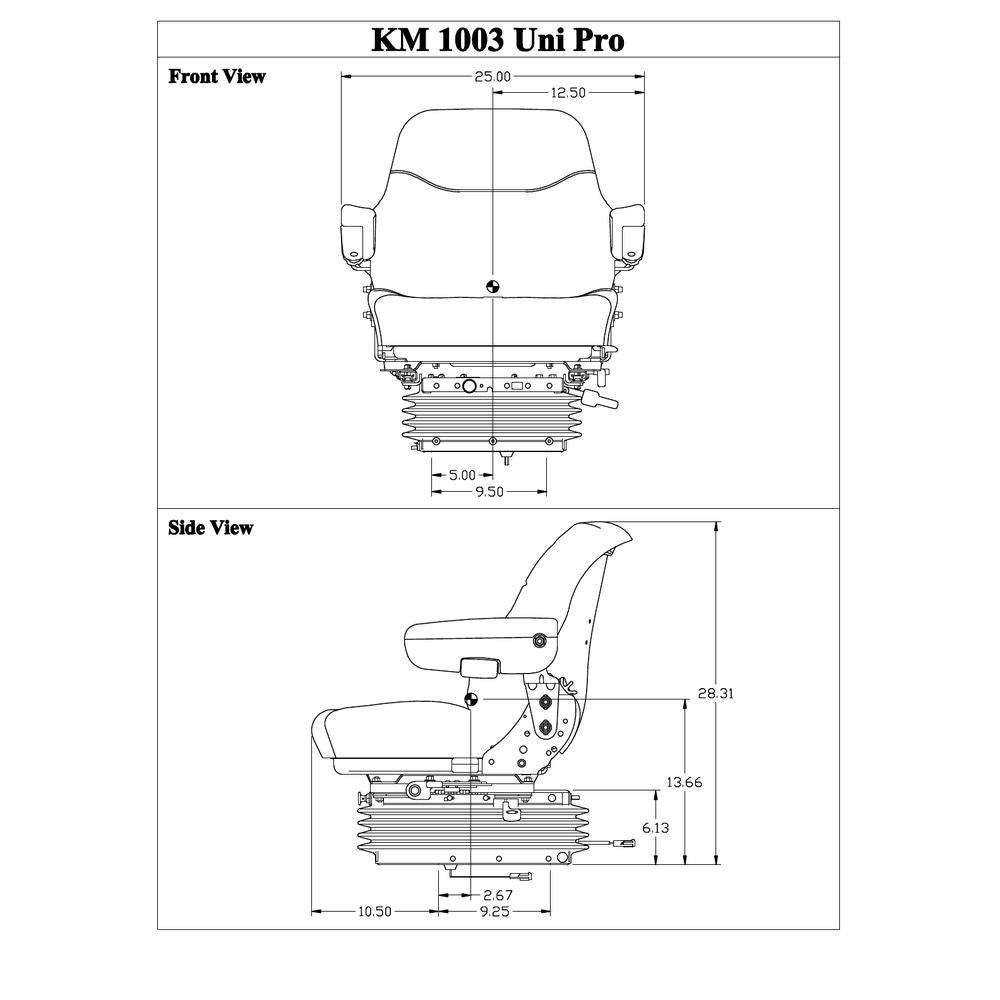 6684 Suspension Seat Assm Fits Case-IH Tractor Models 7110 7120 7130 +