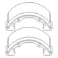 66905-22390 BRAKE SHOES Fits Kubota B1550 B1750 B4200 B5100 B5200 B6100 B6200 ++