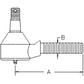 67121-56530 TIE ROD END Fits Kubota B1550 B1750 B4200 B5200 B6200 B7100 HST
