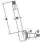 Right Hand Spindle Fits 50C 50D 6500 674057M93 674057V93 A-674057M93 A-674057M93