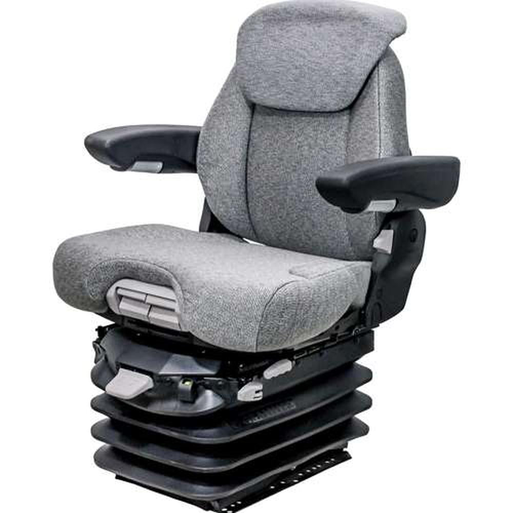 Fits Case IH 5100-5200 Series Maxxum KM 1061 Seat & Air Suspension - Gray Fabric