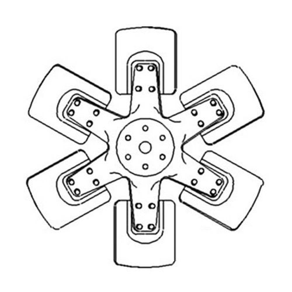 69759C3 Fits Case IH 6 Blade Fan 886 986 1066 1086 1466 1468 1486 1566 4166 4186