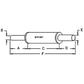 Muffler 9 1/4" Outlet Length Fits Allis Chalmers B C CA 70210081 70210081GV