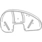 70224935 LH Left Hand Fender Fits Allis Chalmers Tractor WD WD45