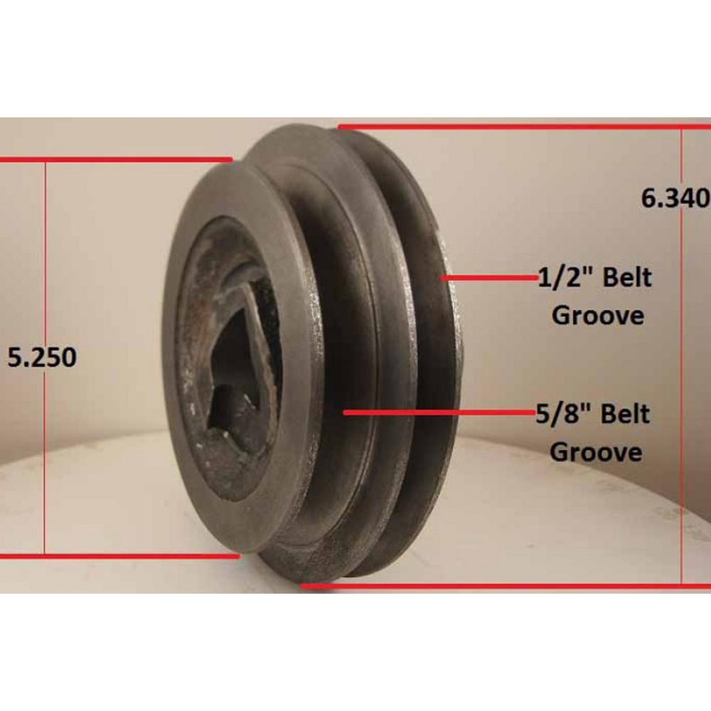 70227395 New Double Groove Crankshaft Pulley Fits Allis Chalmers WD WD45