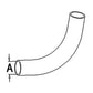 Fits Allis Chalmers D17 170 175 Gas UPPER Radiator Hose 70229636