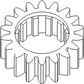 70246545V Tractor Reverse Countershaft Gear Fits Allis Chalmers 180 185 190 200