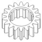 70246545V Tractor Reverse Countershaft Gear Fits Allis Chalmers 180 185 190 200