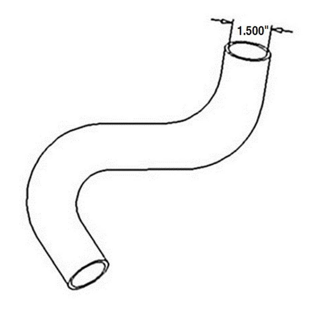 70249756 Lower Radiator Hose 1.5" Dia. Fits Allis Chalmers 170 175 Diesel
