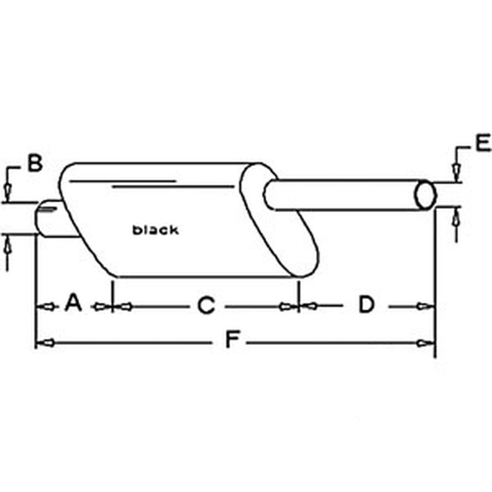 Muffler Fits 170 175 180 70250049 70250049-A 79015994