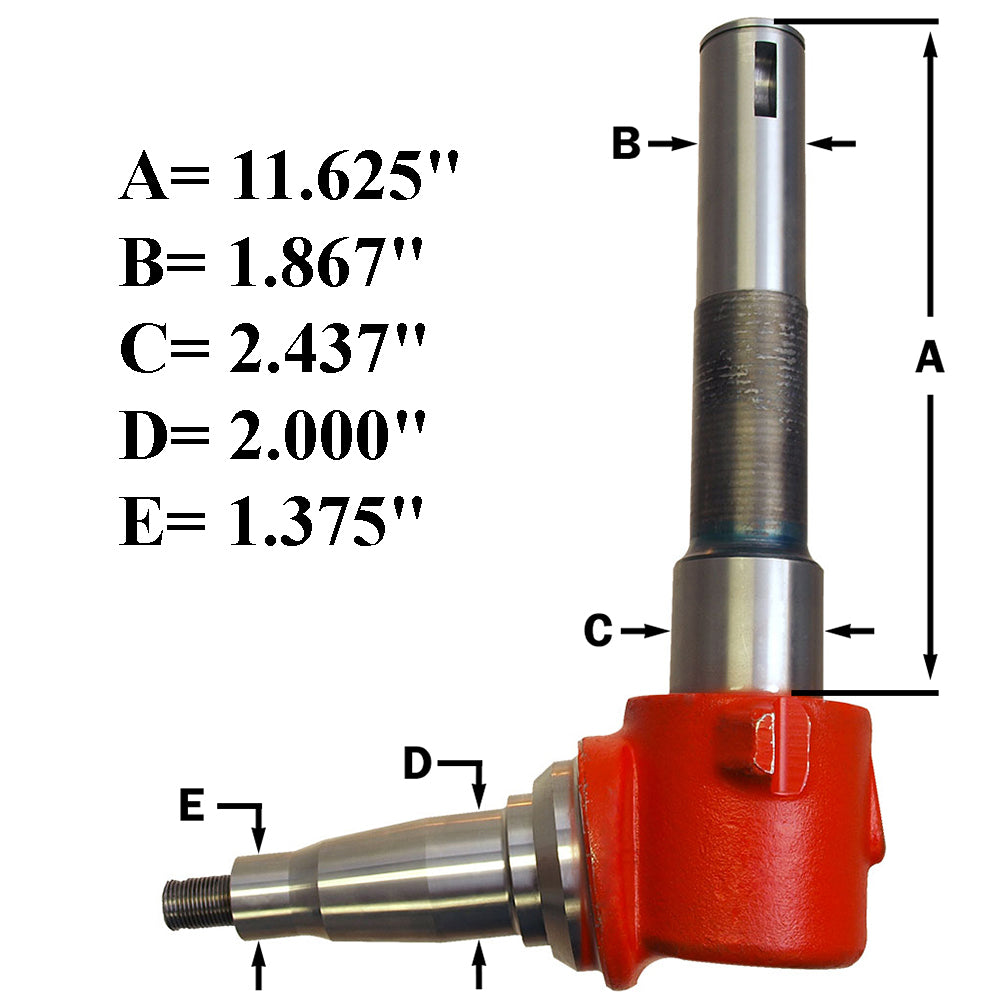 Spindle - Left Hand Fits Allis Chalmers 7040 7060 7045 7050 7080 7010 7000 7020