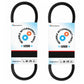 70273193 70273193V New Set of (2) Fan Belts Fits Allis Chalmers 8030 8050 8070 +