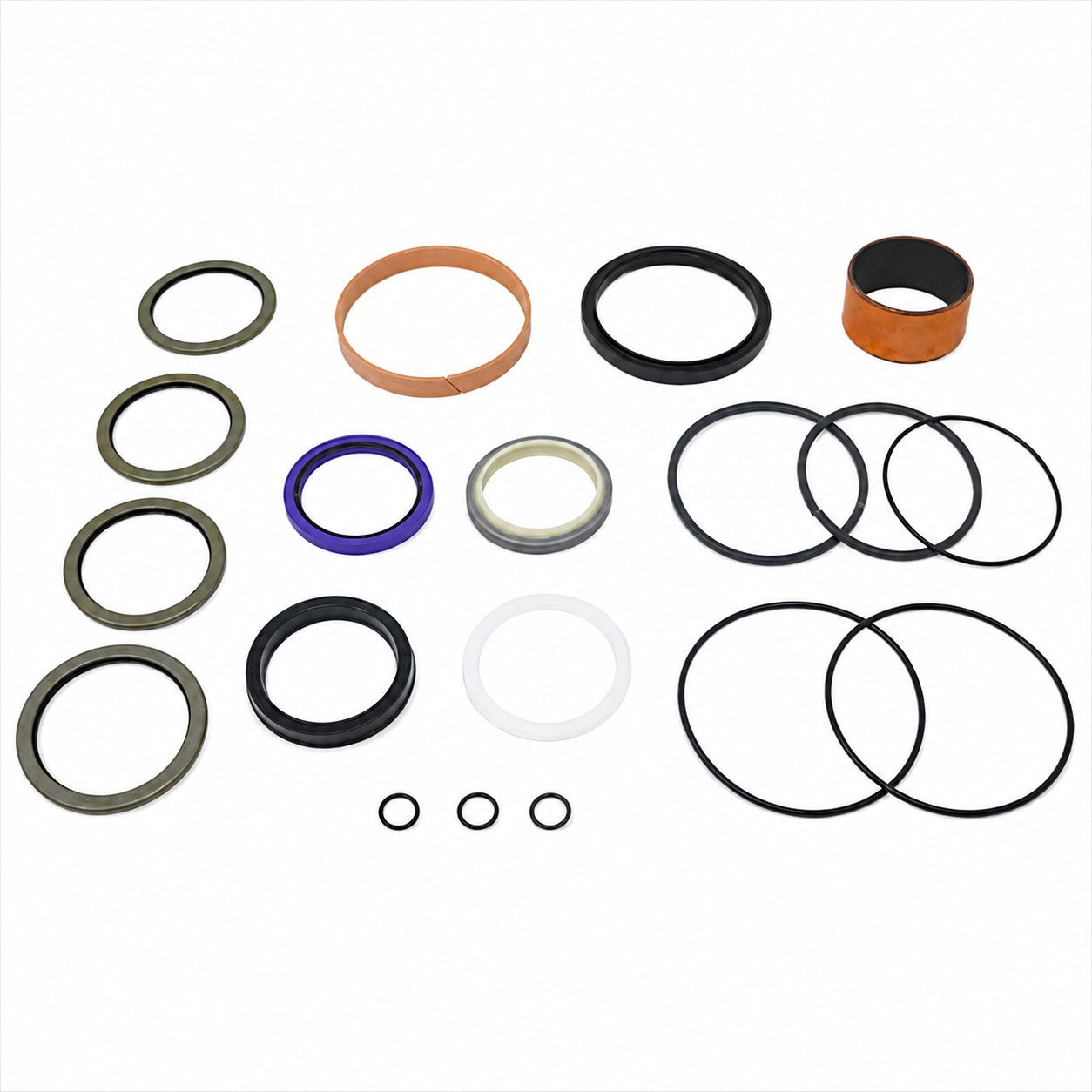 55mm x 100mm Seal Kit with Wear Band and Pin Seals Fits Komatsu 707-99-34250