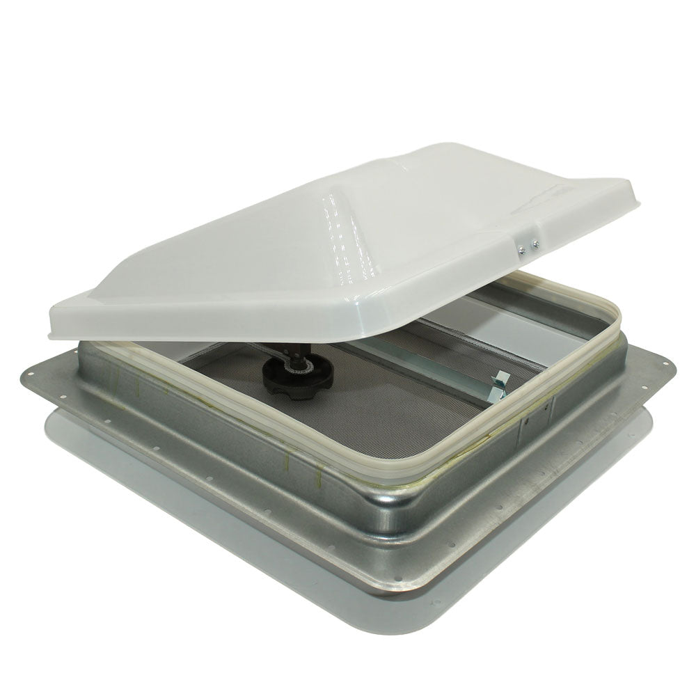Universal Roof Vent Non-Powered with Exchange Lid - 14" White