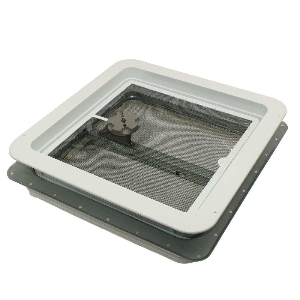 Universal Roof Vent Non-Powered with Exchange Lid - 14" White