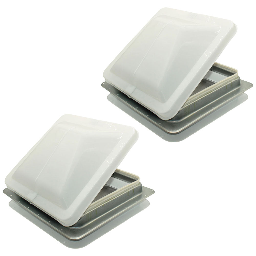 Pack of (2) Roof Vent Non-Powered with Exchange Lid - 14" White