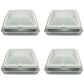 Pack of (4) Roof Vent Non-Powered with Exchange Lid - 14" White