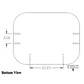 Seat Cushion Set - 3 Piece Vinyl White/Black without Hardware