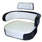 Seat Cushion Set - 3 Piece Vinyl White/Black without Hardware