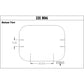 Seat Cushion Set - 3 Piece Vinyl White/Black without Hardware