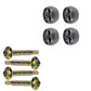 Qty 4: Wheel & Bolt Combo Fits Toro Replaces 112-0677-3SPOKES