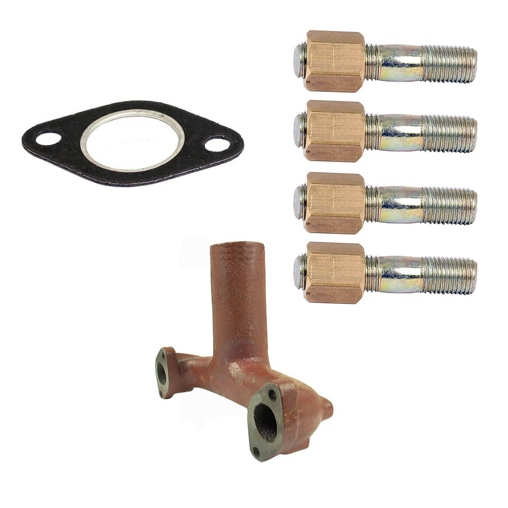 Manifold w/ Stud, Nut, & Gasket Fits Perkins Replaces 0490481