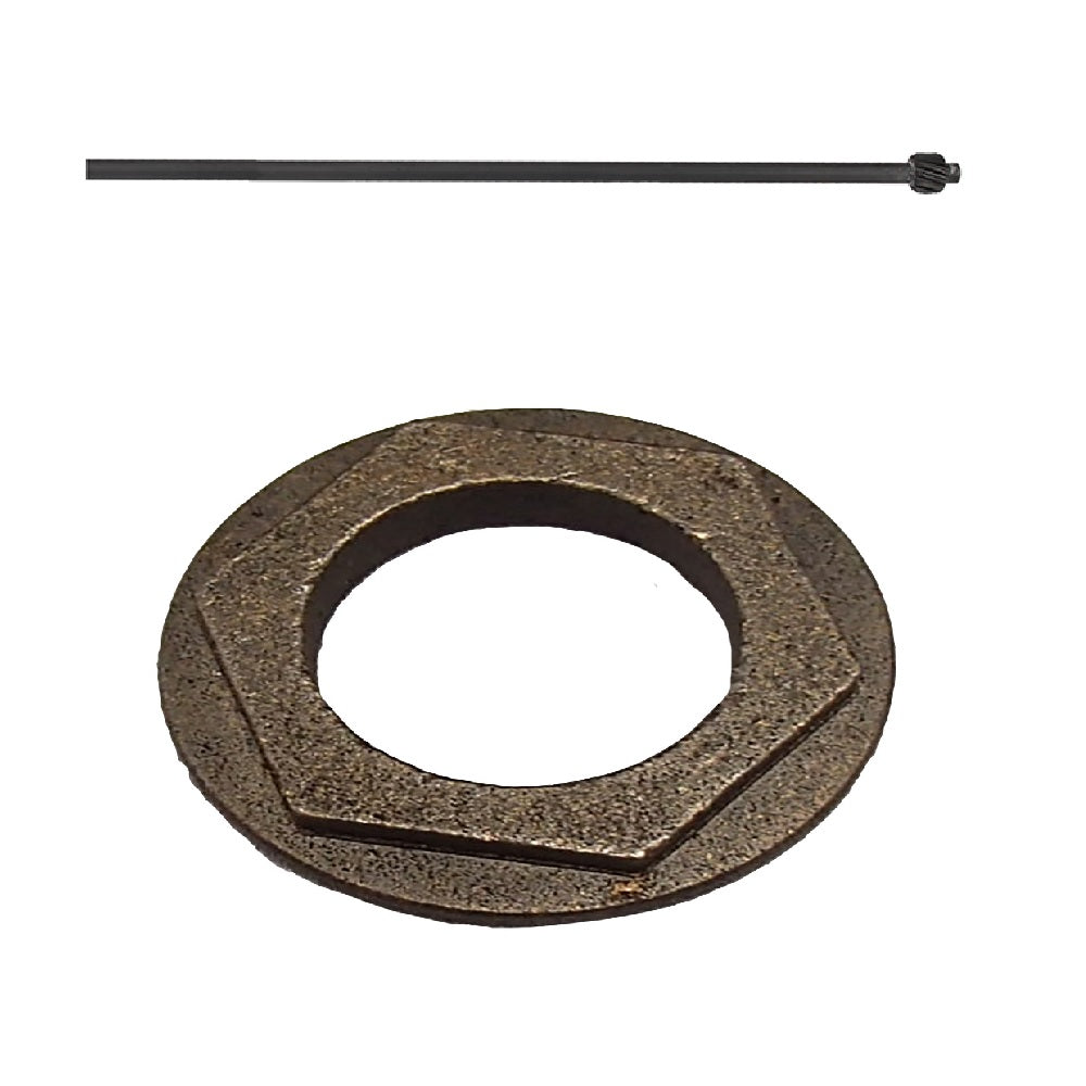 Steering Shaft & Hex Bearing
 Fits MTD Replaces 16121