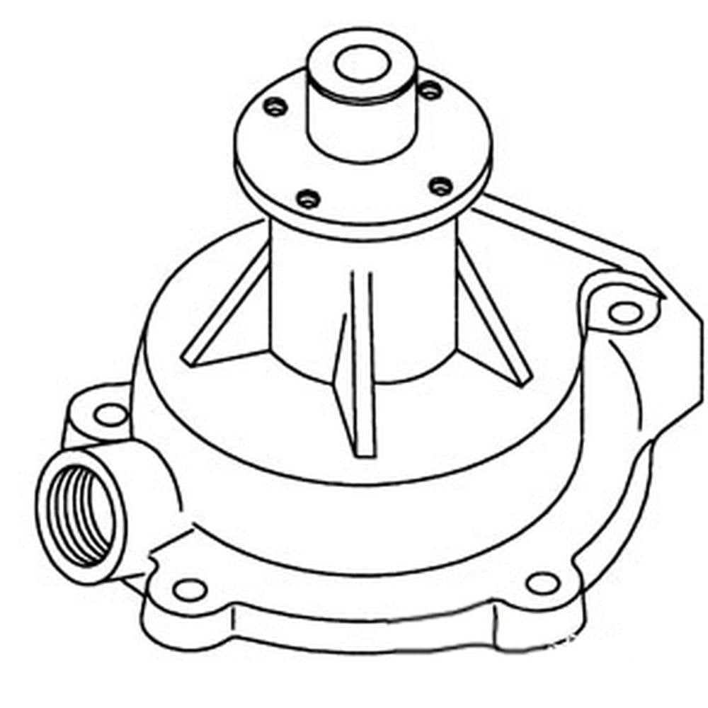 One New Water Pump Fits Allis Chalmers D21, 180, 185, 190, 190XT