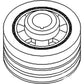 Crankshaft Dampener Pulley Fits Allis Chalmers 7000 7010 7020 8010 74009848