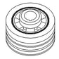 Crankshaft Dampener Pulley Fits Allis Chalmers 7000 7010 7020 8010 74009848