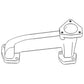 740221M1 EXHAUST MANIFOLD Fits Massey Ferguson 135 231 240 250 PERKINS DIESEL