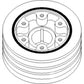 Crankshaft Pulley Fits Allis Chalmers Replaces 74028472