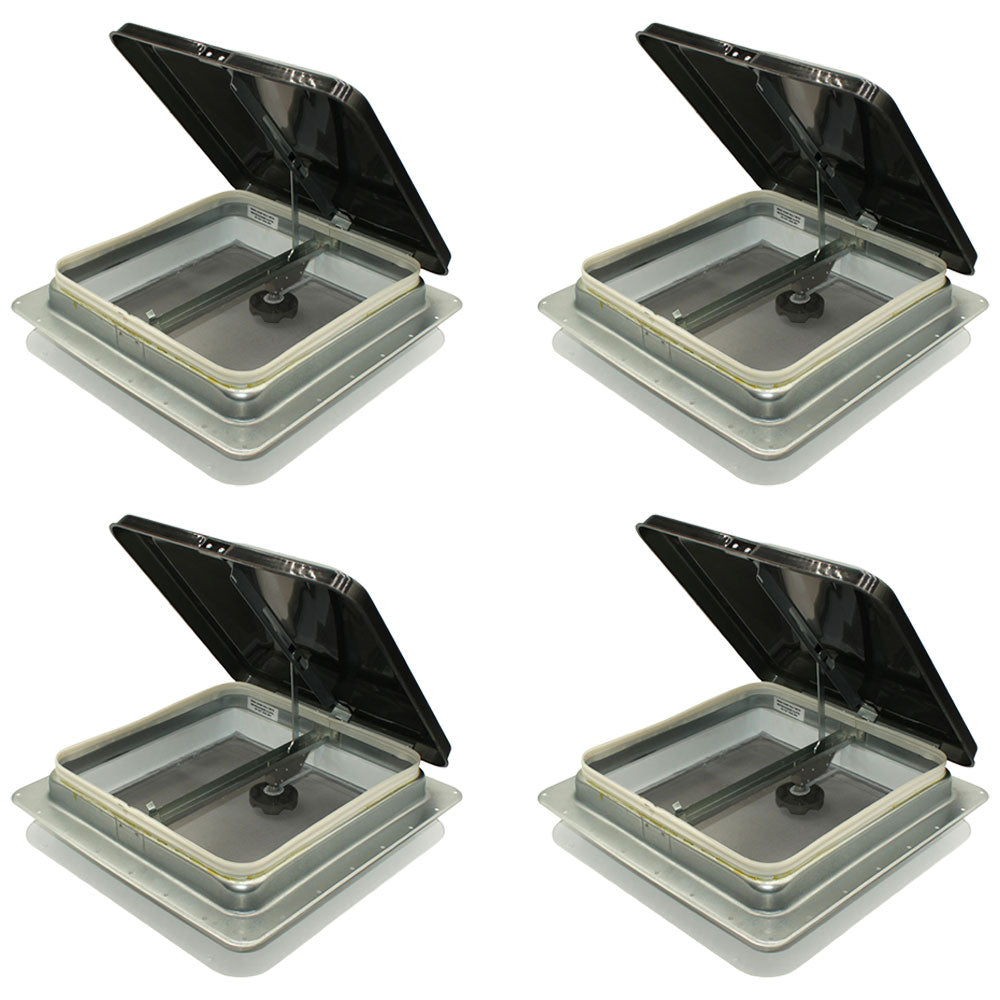 Title: Short 74111A-C1G1 Set of (4) Replacement 14" White Roof Vent w/ Smoke Col
