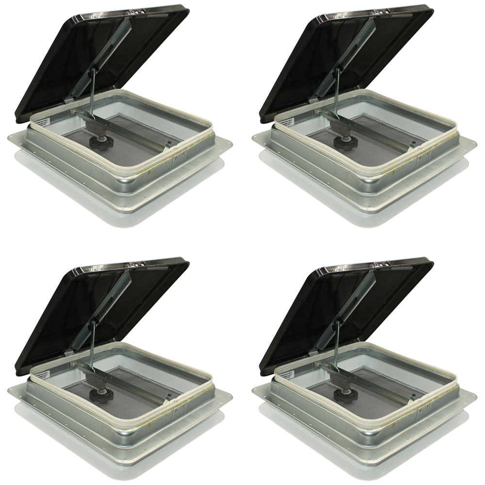 Title: Short 74111A-C1G1 Set of (4) Replacement 14" White Roof Vent w/ Smoke Col