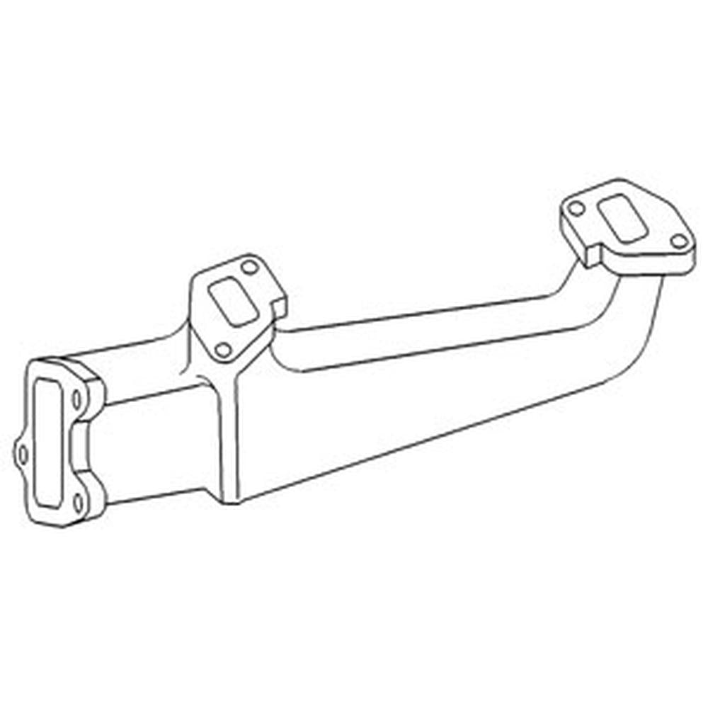 Vertical Manifold Exhaust Fits Massey Ferguson Replaces 37781051