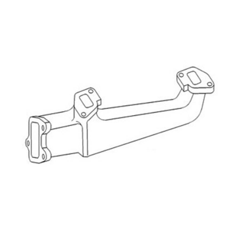 Vertical Manifold Exhaust Fits Massey Ferguson Replaces 37781051