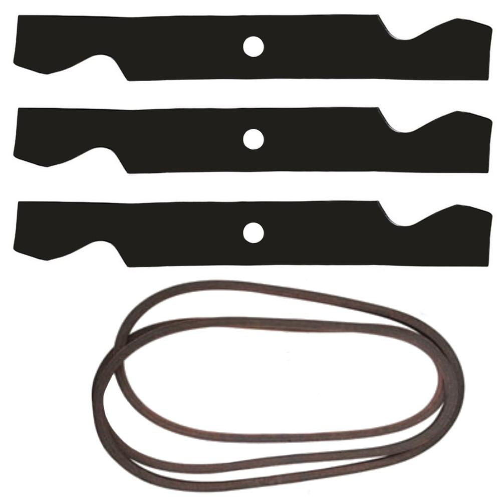 50" Deck Blades & Belt Kit Fits Cub Cadet LT1050 Tractor Mower 742-0406 754-0407