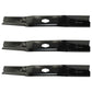 Three Mower Blades 742P05086-L Fits Cub Cadet 54" Cut Deck 14AQA3CM010
