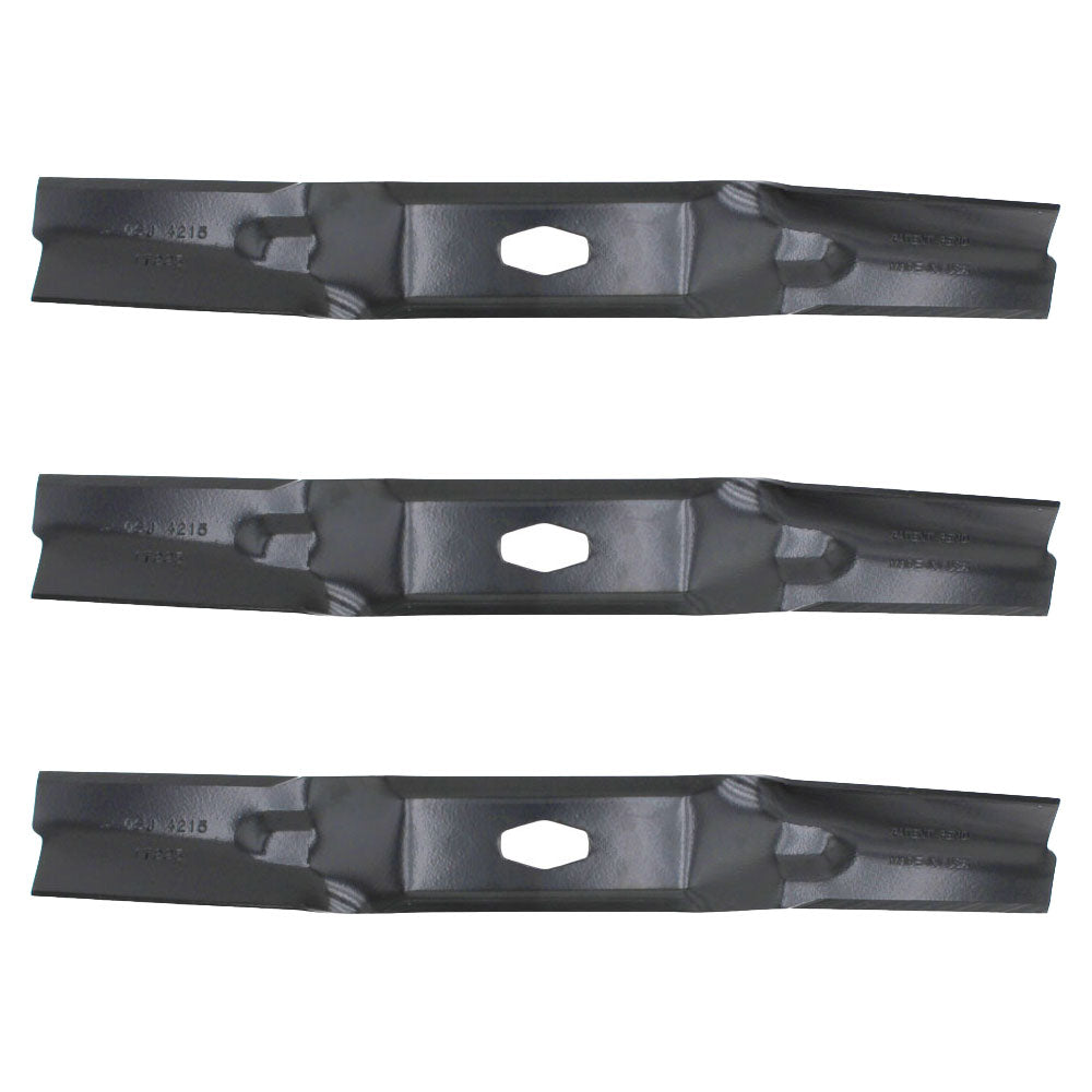 Three Mower Blades 742P05086-L Fits Cub Cadet 54" Cut Deck 14AQA3CM010