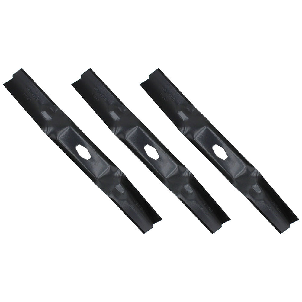 Three Mower Blades 742P05086-L Fits Cub Cadet 54" Cut Deck 14AQA3CM010