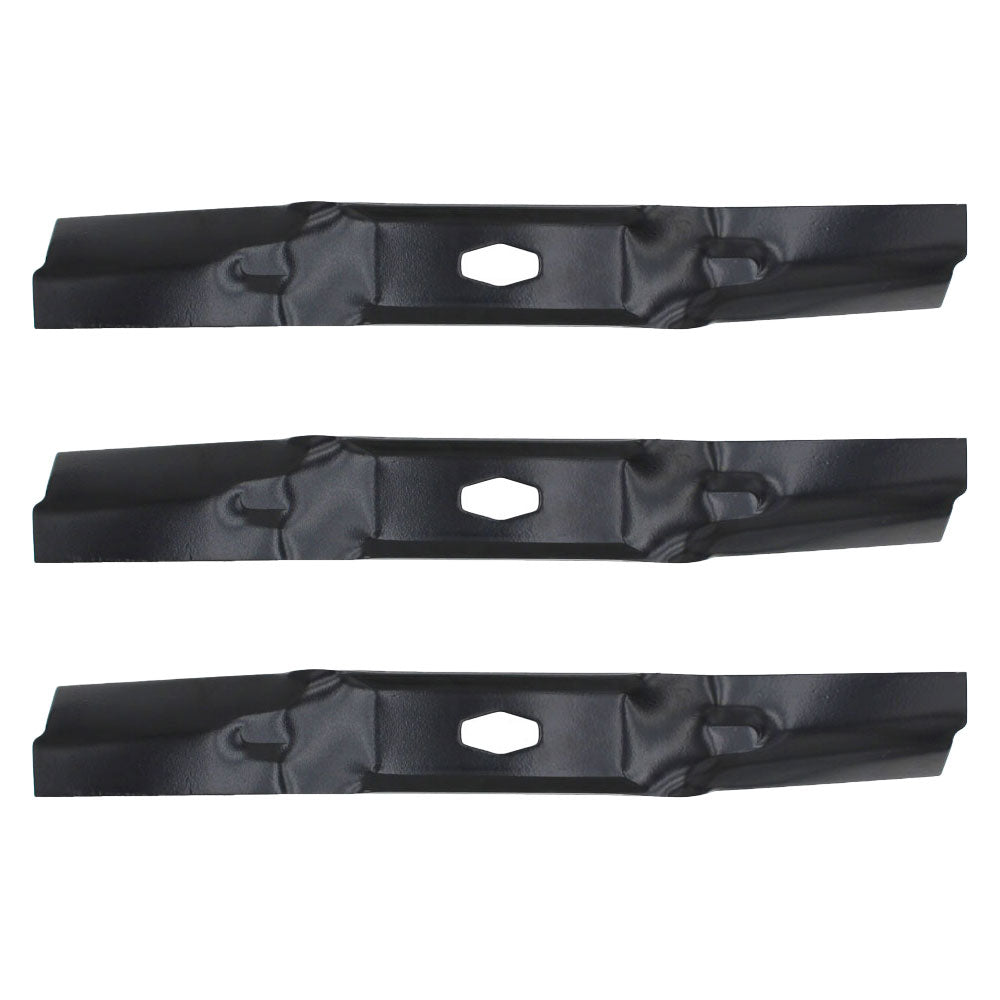 Three Mower Blades 742P05086-L Fits Cub Cadet 54" Cut Deck 14AQA3CM010