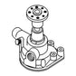 Water Pump Fits Allis Chalmers D17 D19 74517296 74516959 74517362 134680