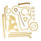 Bottom Gasket Set Fits Perkins Replaces 0999717