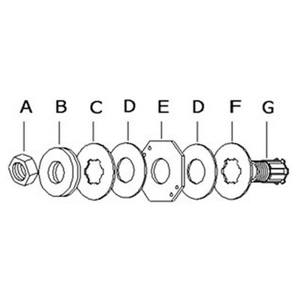 Slip Clutch Assembly fits Hardee T160LT T160LTO T166LT T166LTO T172LT T172LTO