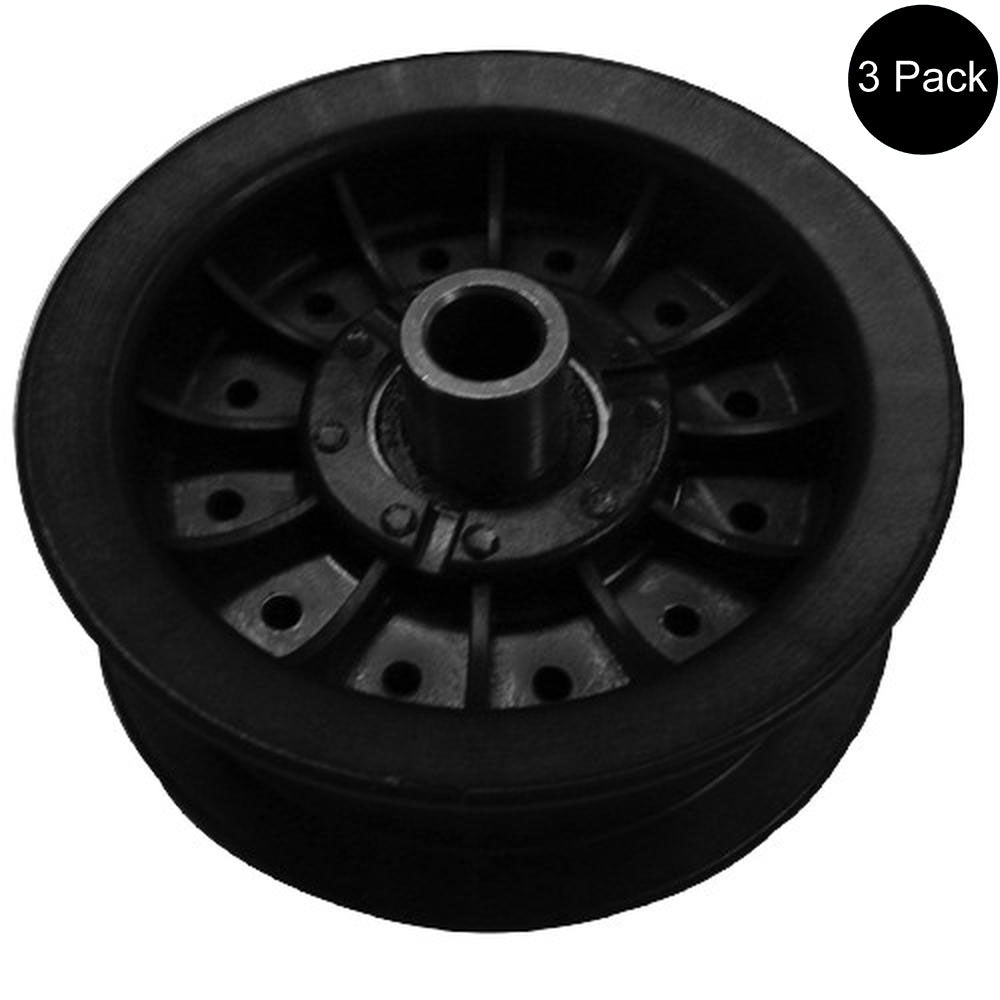 Qty 3: Flat Idler Pulley Fits Hahn Replaces 280156