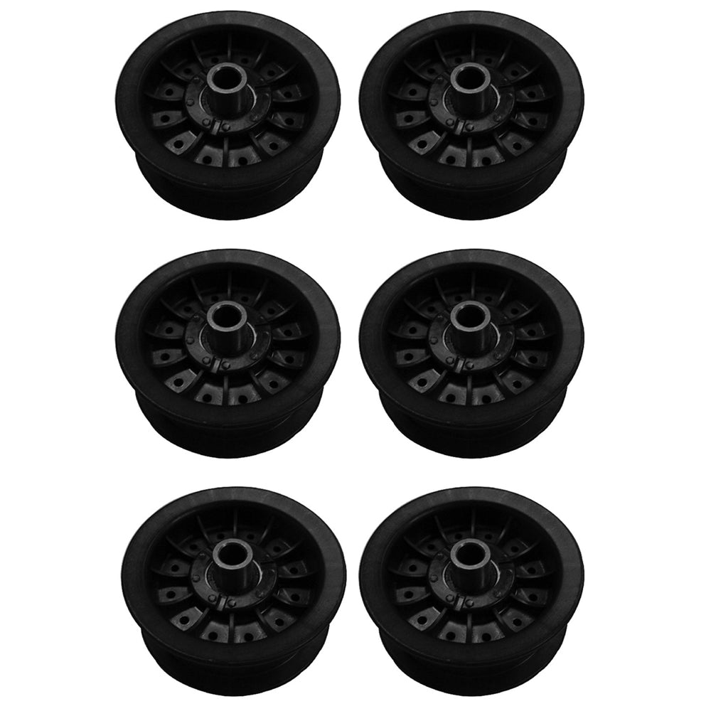 Qty 6: Flat Idler Pulley Fits Murray Replaces 21409