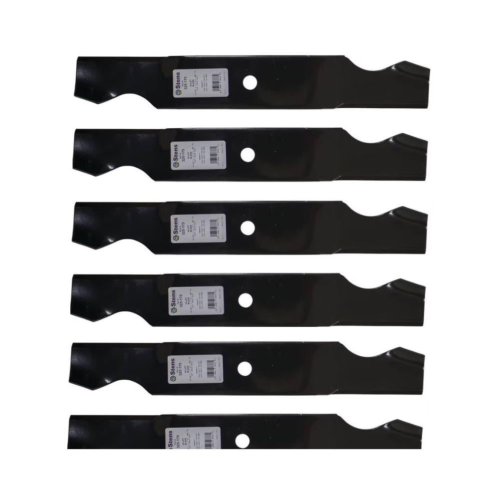 Qty 6: Standard Notched Mower Blades Fits Cub Cadet Replaces 42P3009