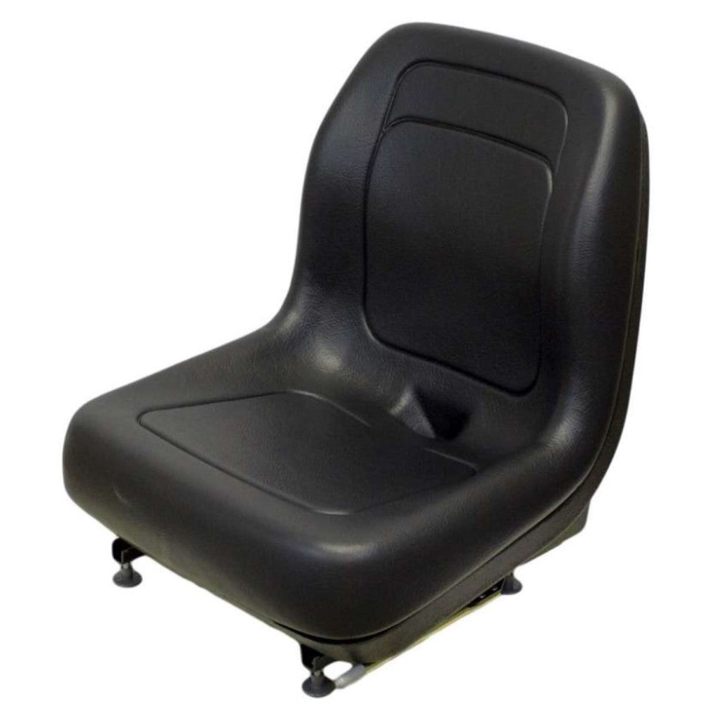 Black Vinyl Seat w/ Slide Rails Fits Ford New Holland 555 555A 555B 555C 55