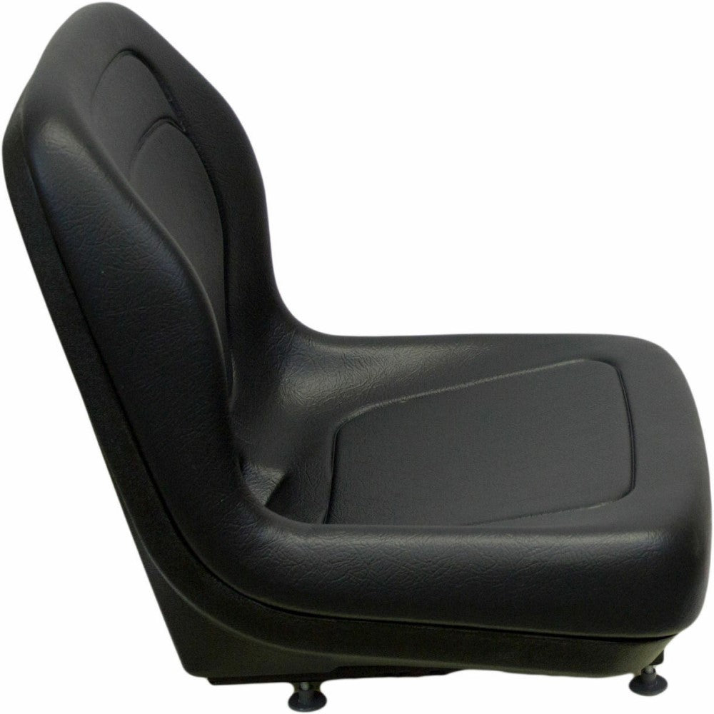 Black Vinyl Seat w/ Slide Rails Fits Ford New Holland 555 555A 555B 555C 55